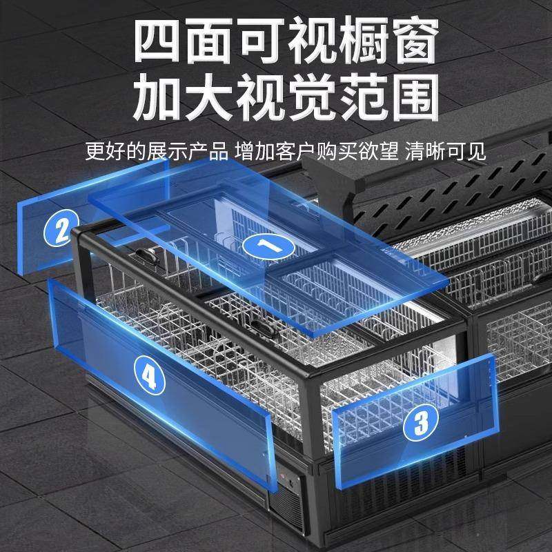 市组合岛式冷冻柜商用大容超量卧展示柜雪糕柜EHQ冻品海鲜化霜柜,鲜花速递/花卉仿真/绿植园艺,其它园艺用品,淘宝优惠券,粉丝福利购,淘宝优惠卷