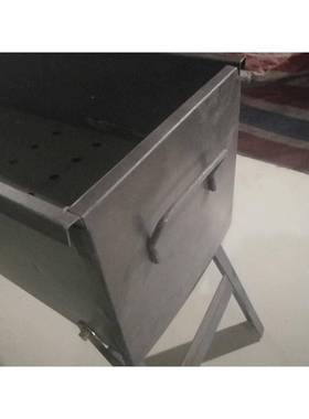 厚加重烧加烤炉户烧烤架冷炭UOG钢板外老式家用焊接野外烤肉木摆