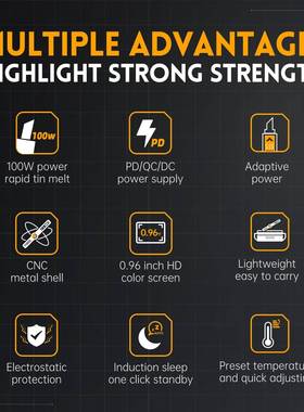 FNRS938IHSI02A/B智能电烙铁100W便携式恒温焊台-焊笔家用维修焊