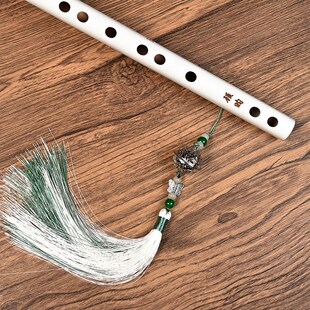 影楼古风白色笛子道具汉服拍照顾昀儿童古装摄影写真舞蹈拍摄配饰