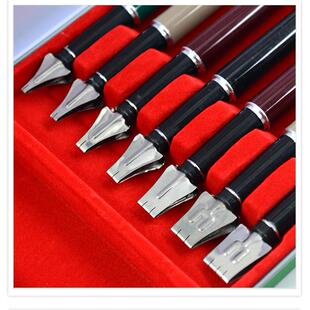 鸭嘴等线笔线体字书写铁笔等题头黑笔体书写排115笔盒绘图绘画笔