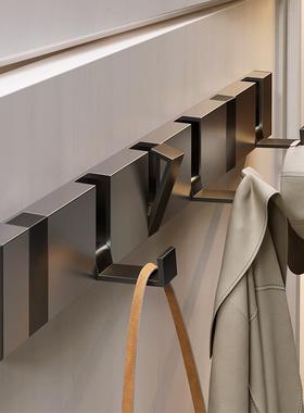 免打孔隐形挂玄钩浴室墙上壁挂进后挂衣架户关卧室折TTJ-GYJ-入叠