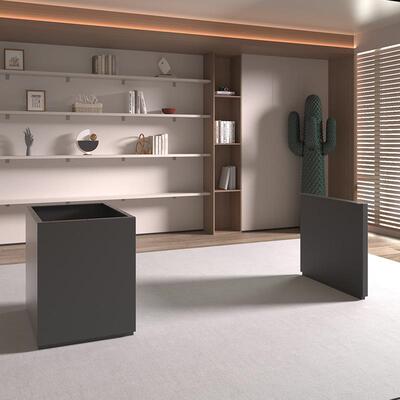 实木AGO大板桌脚撑架轻奢岩支板茶桌腿支台架岛台餐桌吧腿底座台