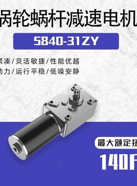 8405-31Z直流减速电机涡KEU轮蜗杆可调速大扭力微型电4动Y机12V2V