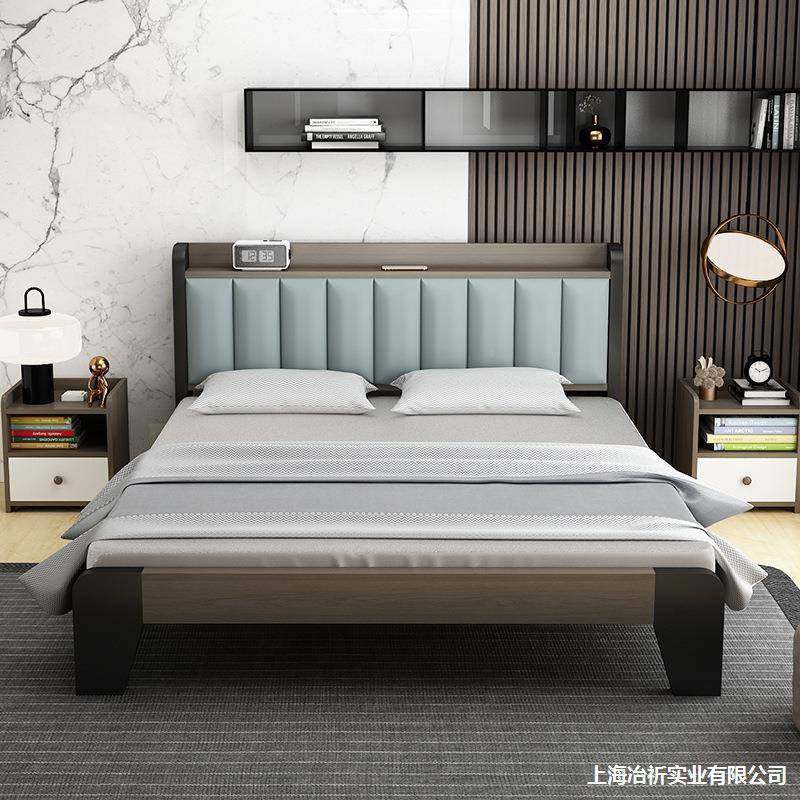 经济架型软双人实木米1卧木床租房88921出租济经床主包人现代5单