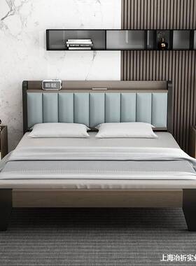 经济架型软双人实木米1卧木床租房88921出租济经床主包人现代5单