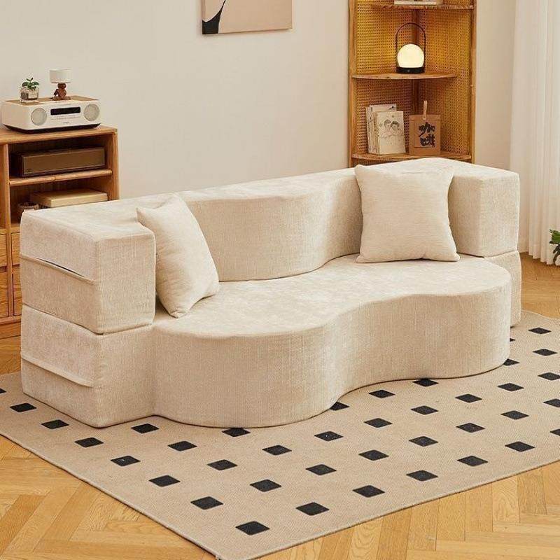 可拆NPY洗懒人沙发海绵真空压小户型缩公寓坐卧双人用两折纯叠沙,住宅家具,沙发床,淘宝优惠券,粉丝福利购,淘宝优惠卷