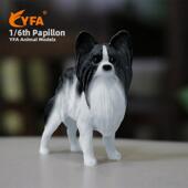 BEK迷你蝶犬蝴狗模仿真蝶耳犬件巴比伦摆家居型摆件