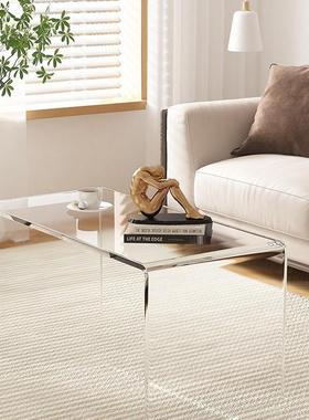 透明户茶几家用轻小奢现代亚克力小桌子型66005茶几桌网红休闲边