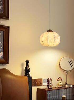 中古风卧实室床头吊灯可升降中式复厅古风民宿餐茶室木布小艺421