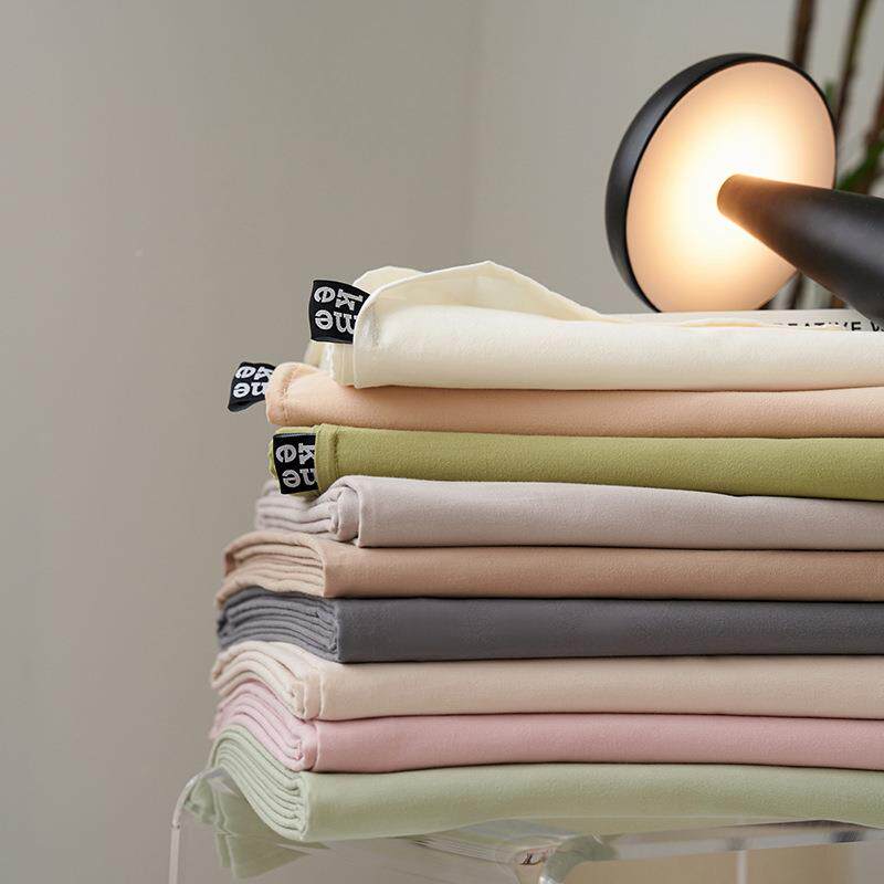 A类婴色儿级全磨毛单品床单长绒棉简约纯秋冬9685加棉厚纯床棉笠