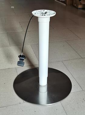 不锈升学降桌桌脚简腿约吧台脚圆底座63539餐厅办公习升降钢高脚