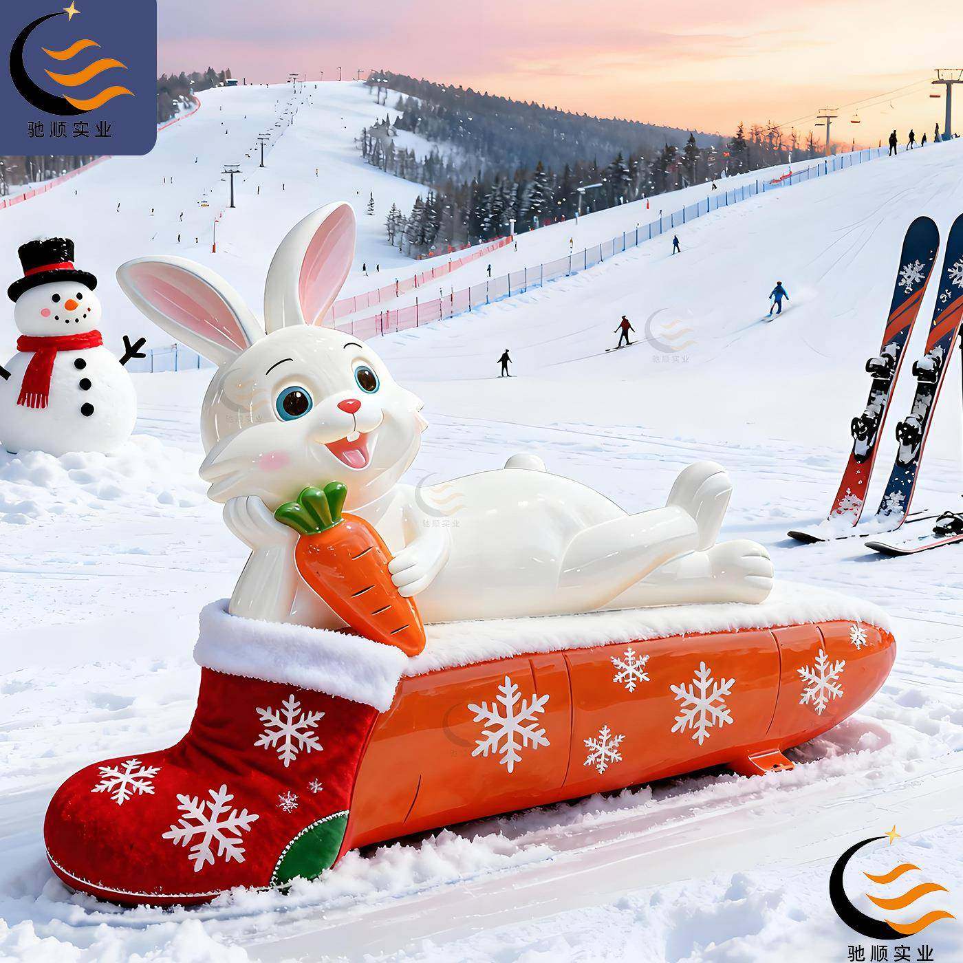 卡通玻11022璃坐凳座椅儿广童乐园幼儿园萌主宠题钢酒店公园场创