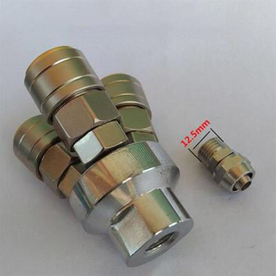 PMF内螺隔板直通快速插接头4681012mm气动穿板内牙2VQG4纹分