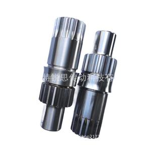 减多精规192格小齿轮轴花轴齿变键速主动力速机密圆柱直斜齿轮模