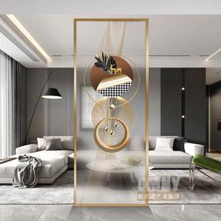 风断隔客厅简约现代玄关办公室小户式 型简易遮挡欧美艺术QZ070屏