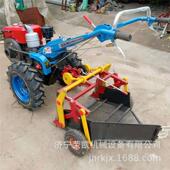 器式 花生收获机配套手HEY扶拖拉机链条收花生机收手扶车大蒜花生