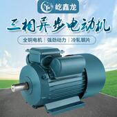 YL电机国标相电异动单TEU机铜大马力机械双电容步2芯.2KW 3kw大功