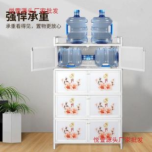橱碗柜小型出租柜屋家用多简层默认项铝合金餐边柜易茶水厨柜房储