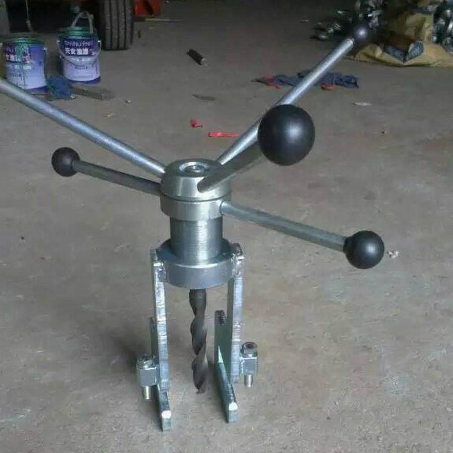 电力钻施角工角铁手摇钻SZ1铁塔安装打AUU眼机械K手扳钢打孔工具