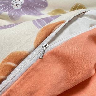 秋加纯棉印磨毛单被套简约花单双人床上用品单KP 冬被罩南通 2025