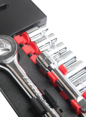 YVB力易2得塑夹装筒14件套10mm系套列组套3/8