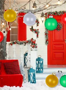 8件大型英寸9气球充圣诞装饰品-充满活外力的户庭院和节日NEA装饰