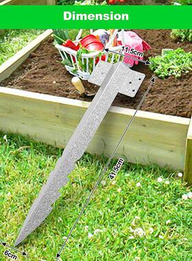 NVV铁路枕支架钢木锯齿状栅栏柱支架重枕型木桩架木材花盆花床园