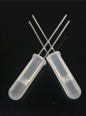 F明5圆头雾状高胶体白色mlCOLed灯珠高头108m-19.5m.m透长胶体白