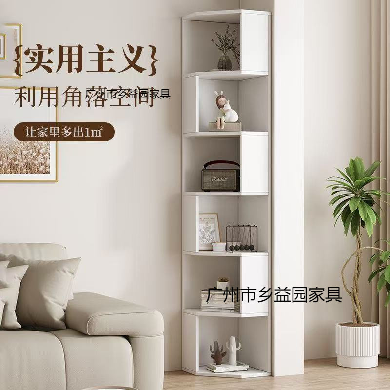 家用转角柜卧室拐角边柜墙角柜子客厅靠墙转角书架多层收纳储物柜