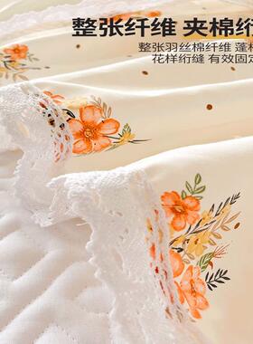 2025新笠款全棉床罩床单件纯棉裙432床罩床套带裙边四季通用床围