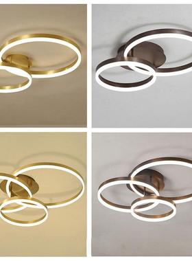 亚克力客吸顶灯轻奢厅34303卧室房间饰圆形创意家用灯灯极简居家