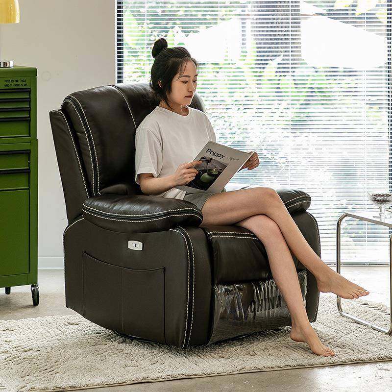 代头等单人沙发舱客厅休多闲摇椅电动功21号可躺可睡能懒现人沙发