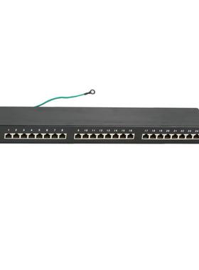 厂家直类供超五类RFL六镀六类24口一体超式FTP屏蔽金网络配线架