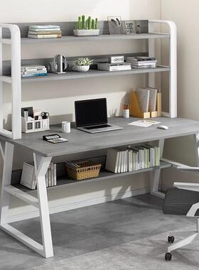 VLK书桌书架一用体学生学写字桌子卧人室家台式电脑桌成简易初习