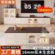 中古电视柜加实24649木落地柜客厅大风容量收纳柜奶油风高几边柜