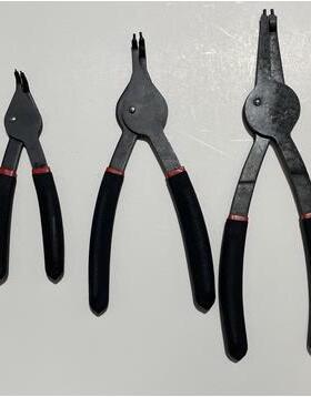 生产1件套2内EJT外开口滑槽式挡圈修钳头直弯头卡环卡簧钳组套汽