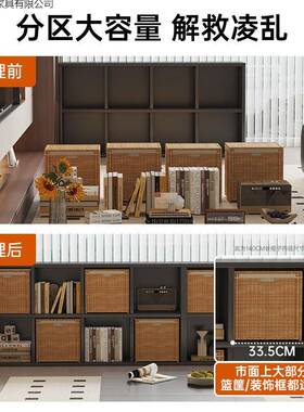 中古风TOW书隔柜卡莱克格柜黑九格柜色客厅沙发边柜断柜子实用储