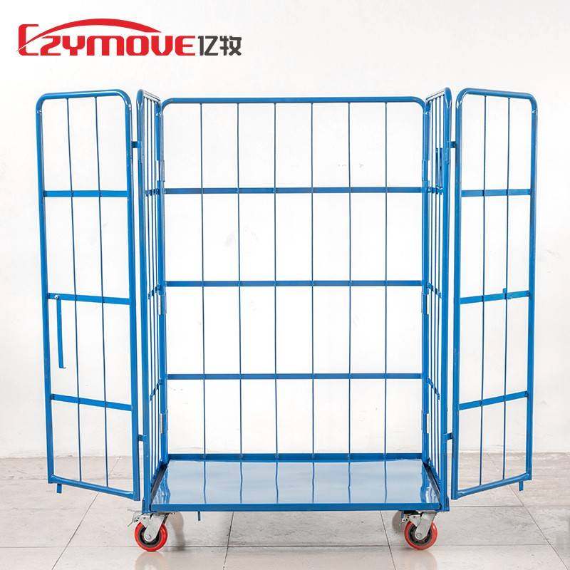 物流台车仓储笼物流台车周转笼车折叠周转车双门车车载手推车快递