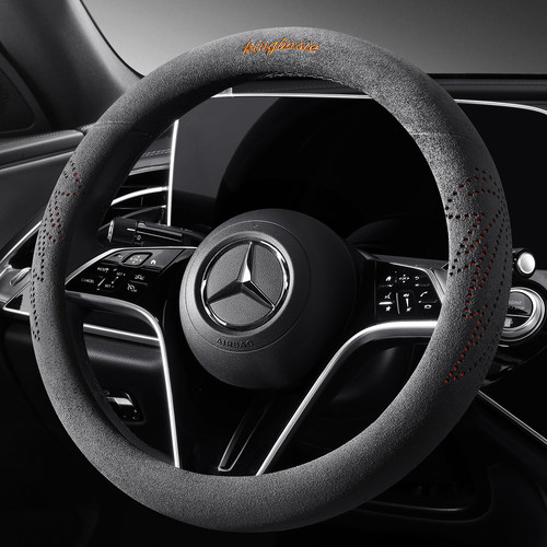 麂皮绒方向盘套透气防滑圆型D型