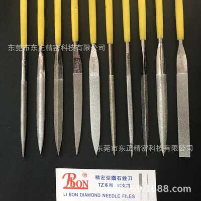 出口转内销金刚石什锦锉合金锉刀扁卜三角圆力邦LIBON精密锉刀