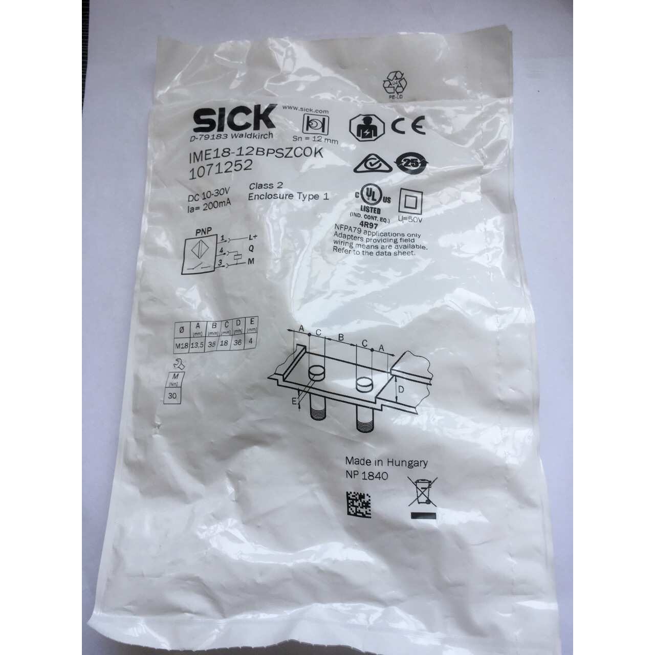 接近开关 IME18-12BPSZCOK