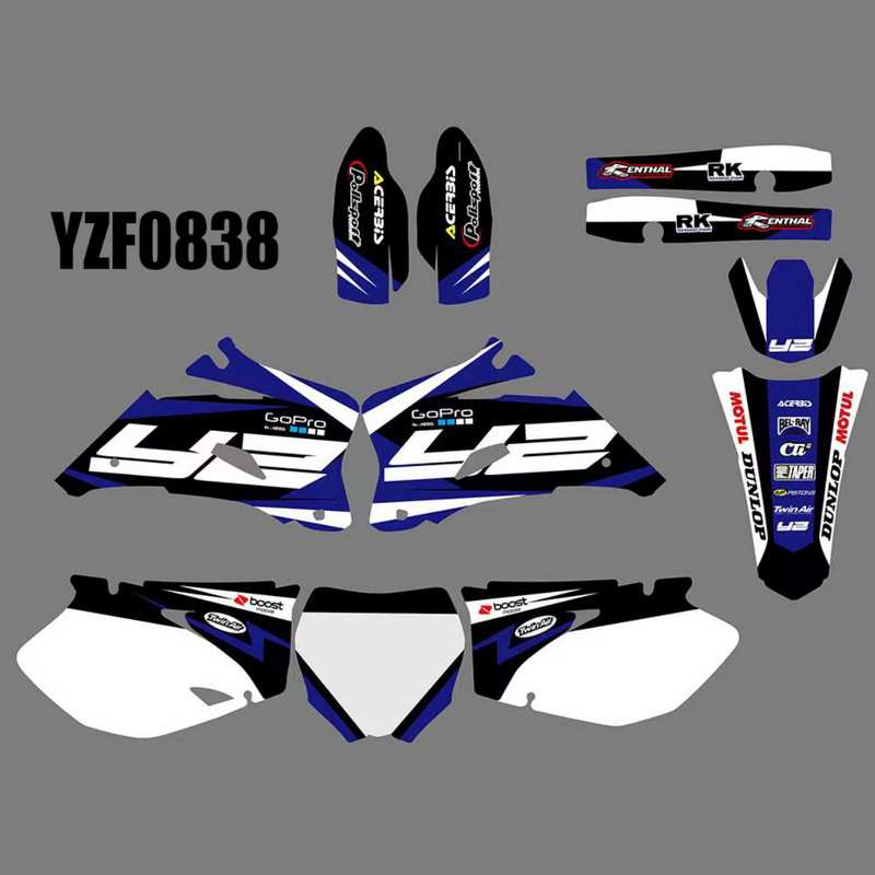 摩托贴纸适用于雅马哈YAMAHA YZF250 450 06-09款车贴 贴花 贴膜A