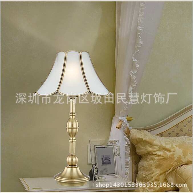 厂家供应 欧式台灯 欧式全铜焊锡台灯 欧式全铜玻璃台灯