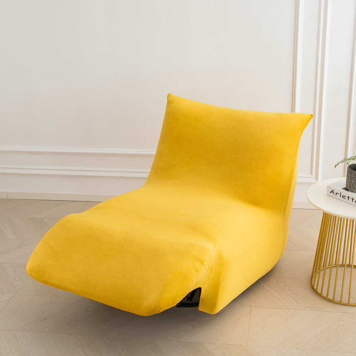 毛绒芝华士毛毛虫沙发套懒人沙发躺椅套 弹力多功能电动单人椅罩