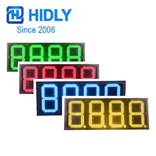 加油站12寸蓝色8.888LED油价屏LED油价牌RF遥控/WIFI 油价屏