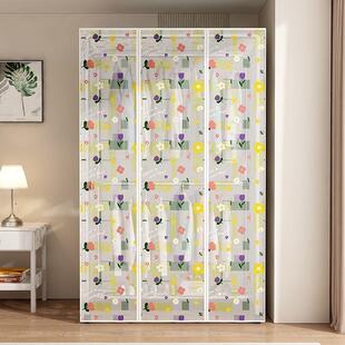 落地挂衣架防尘罩平顶衣货架遮灰置物架透明防水防尘遮挡帘罩方形