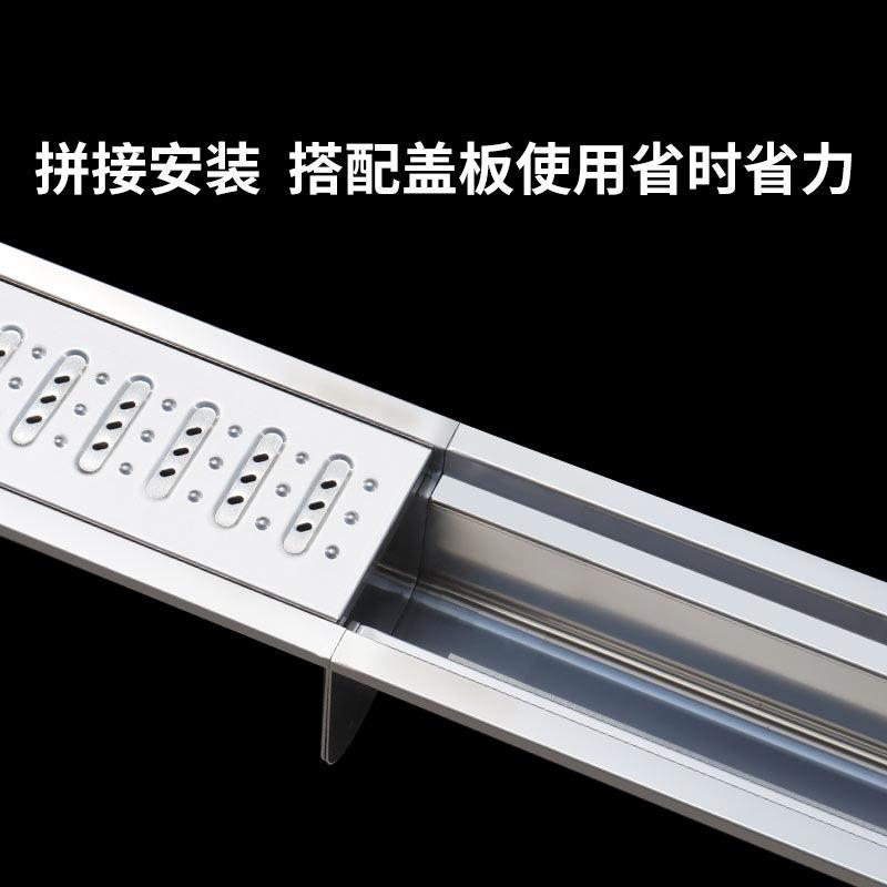 水沟304不锈钢排水沟U型排水沟槽地沟格栅盖板下水沟厨房下水道