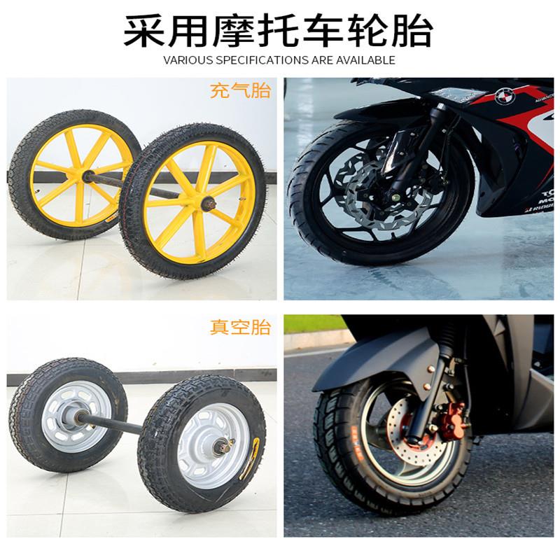 300-18建筑工地手推垃圾车轮子斗车轮胎人力劳动车实心轮充气轮