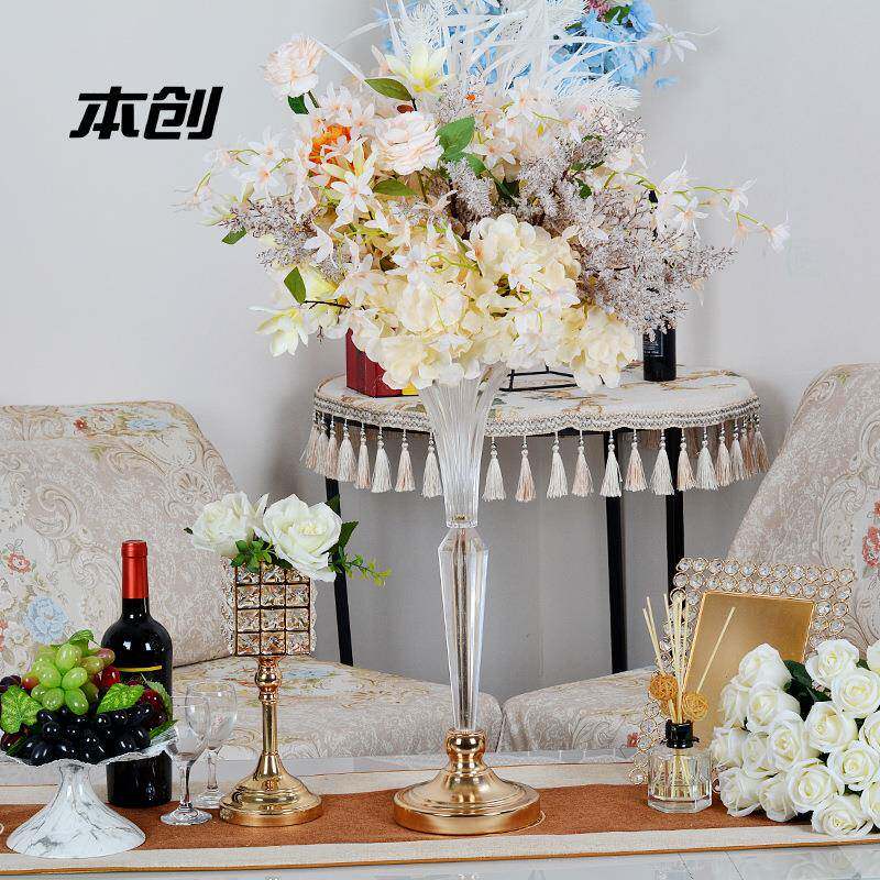 婚庆道具路引花架欧洲婚礼桌摆花器简约家居客厅餐桌插花装饰摆件